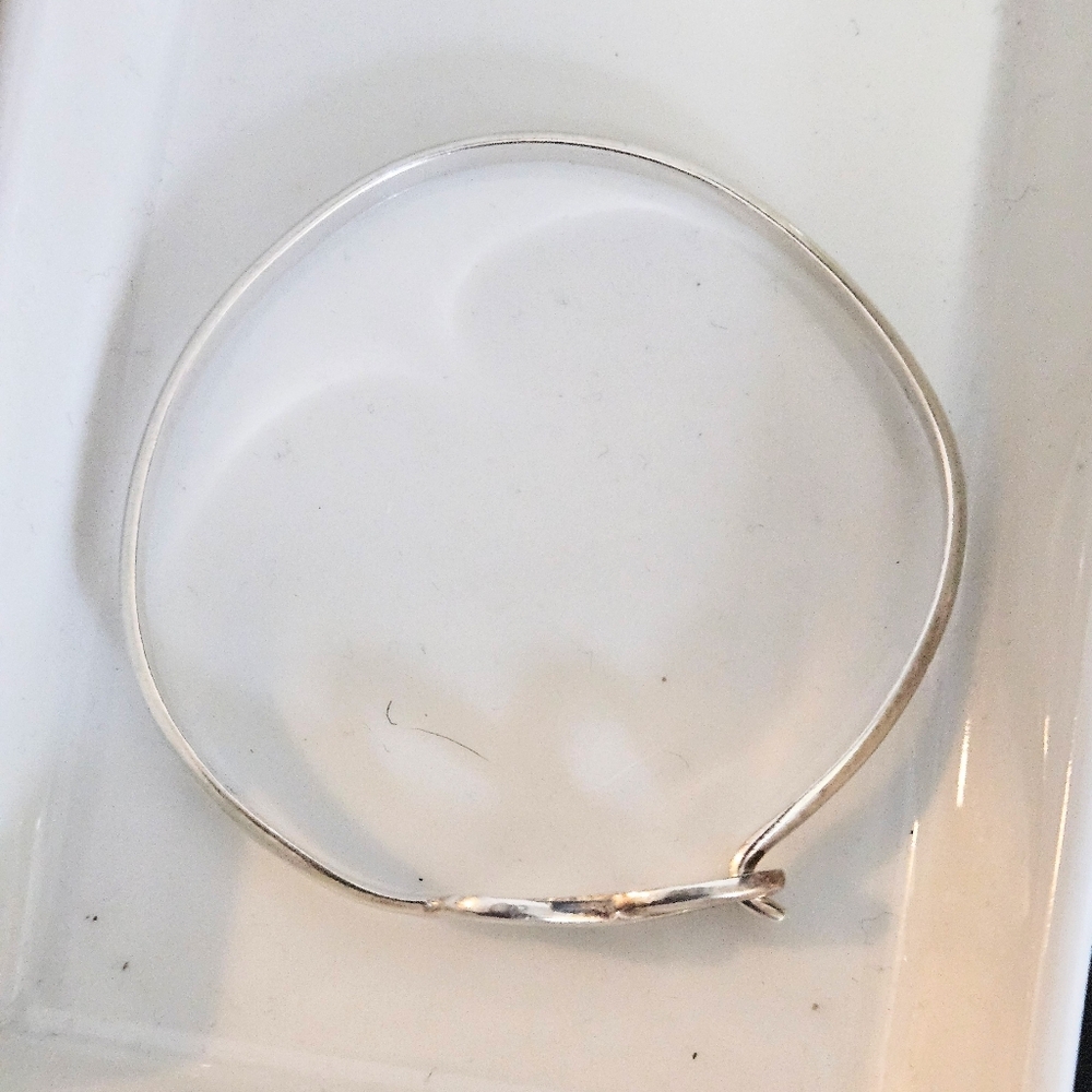 925 Sterling Silver Infinity Cuff Bangle Bracelet… - image 4